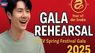 wang yibo s adorably calm look at cctv spring festival gala rehearsal