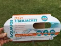 AQUA JOE inch Diameter x 75 feet long Orange Fiber Jacket Contractor Grade Water Hose