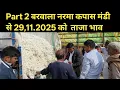 Part 2 बरवाला नरमा कपास मंडी से 29,11.2025 को  ताजा भाव