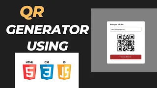 QR Code Generator using HTML CSS JavaScript JavaScript API Project