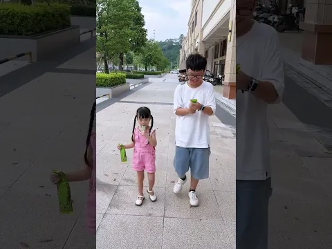 綠豆沙有沙很正常😂#爸爸帶娃 #家有萌娃 #人類幼崽到底多可愛