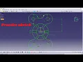Catia v5 practice sketch tutorial for beginners - 2 2D drawings