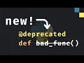 New in Python 3 13 deprecated