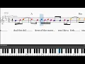 The Origin Of Love by Stephen Trask - Easy piano tutorials with leadsheet and chords
