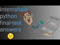 internshala python answer key