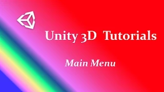 Unity 3D Main Menu