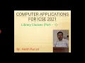 Computer Applications for ICSE Library Classes in Java part-1 Character Boolean functions