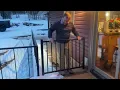 Guwezoy 4FT Aluminum Deck Gate Installation Review Auto Closing Anti-Sag