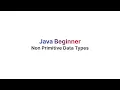 Arematics Java Beginner - Non Primitive Data Types