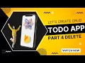 Part 4 Todo App CRUD Delete Data From Database React Native With Firebase Tutorial In Hindi