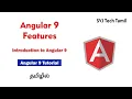 Angular 9 Features in Tamil Introduction to angular 9 Angular 9 Tutorial
