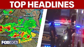 Severe thunderstorms across DC area Army soldier recovering after White House shooting