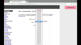 Schedule Credit Card Processor Batch Settlement Time