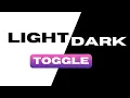 Dark Mode Toggle Button with CSS JS Beginner Tutorial
