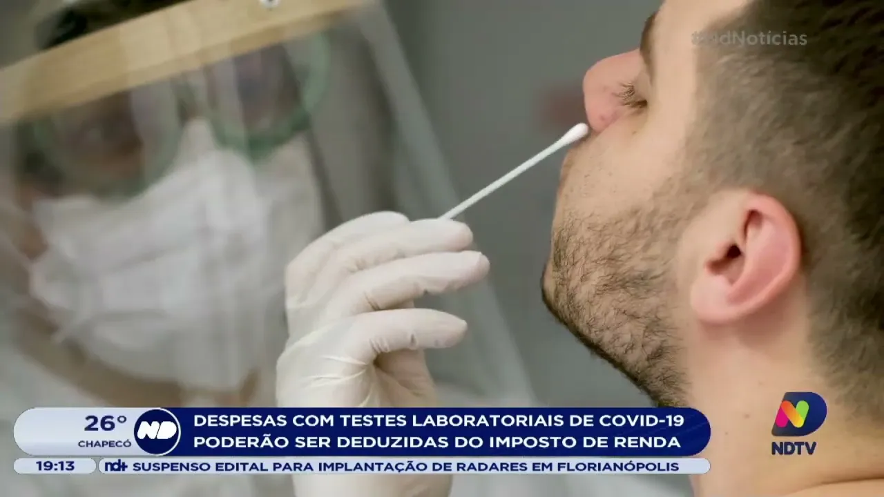 Despesas com testes de Covid-19 poderão ser deduzidas no imposto de renda