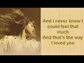 THE WAY I LOVED YOU - Taylor Swift (Taylor's Version) (Lyrics)