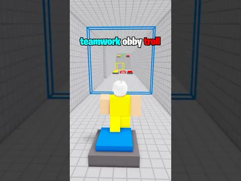 😭 teamwork obby troll in roblox
