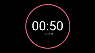50 Second Countdown Timer iPhone Timer Style
