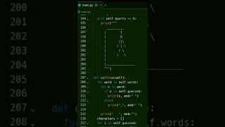Coding a Python hang man game using console