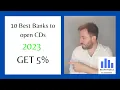 10 Best Banks to open a CD get 5 APY