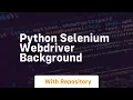 python selenium webdriver background