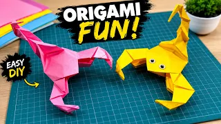 Easy Origami Scorpion 🦂 Easy Paper Craft for Beginners  Easy & Fun DIY Paper Craft