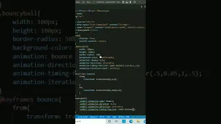bouncing ball animation using HTML and CSS