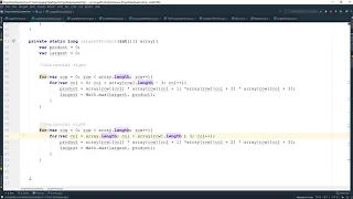 Project euler problem 11 Largest Product In a Grid