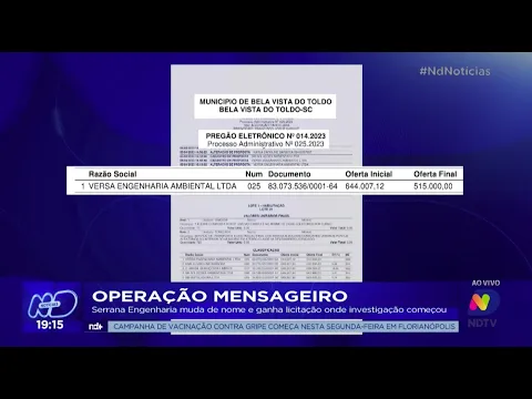 Operação Mensageiro: Serrana Engenharia muda de nome e ganha licitação onde investigação começou
