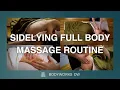 FULL BODY MASSAGE no talking - Sidelying Prenatal Massage Myofascial Release Massage Tutorial