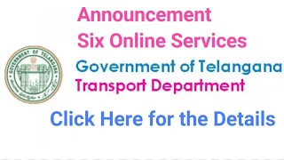 Transport Department Of Telangana Six Online Services Driving License No Need To Come RTA 