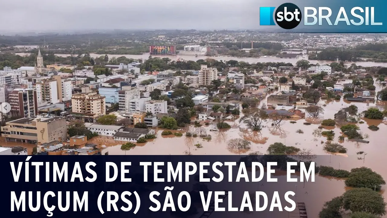Vítimas de tempestade em Muçum (RS) são veladas em cidade vizinha | SBT Brasil (09/09/23)