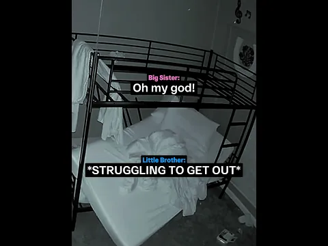 Top Bunk Crashes Down on Little Brother π₯