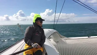 Another Disaster in Route du Rhum. Gilles Buekenhout sailing JESS  has CAPSIZED He is OK in the hull