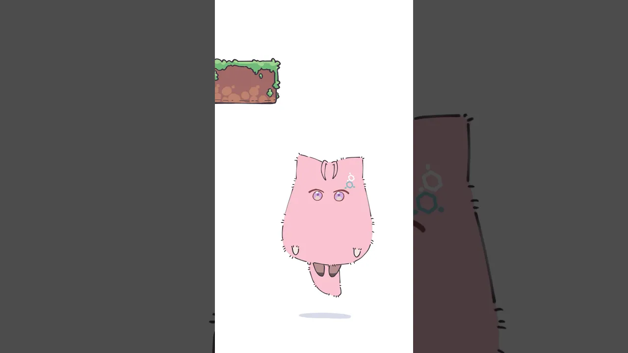 かわいいもふもふなコヨーテ「もふこよ」がジャンプした結果? #shorts #anime #ホロライブ #hololive #博衣こより #もふこよ