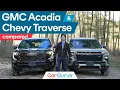 2025 Chevy Traverse vs 2025 GMC Acadia