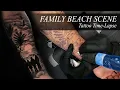 Palm Trees Beach Scene Tattoo Time-Lapse