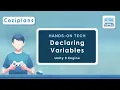 UNITY VS - Declaring Variables