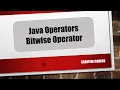 Java Bangla Tutorial Part-33 Java Operators Bitwise Operator Creative Coders 2020