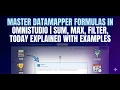 OS74 Master DataMapper Formulas in OmniStudio SUM MAX FILTER TODAY Explained with Examples