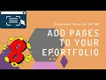 Digication ePortfolio Adding New Pages to your ePortfolio