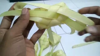 cara membuat ketupat luar dengan mudah