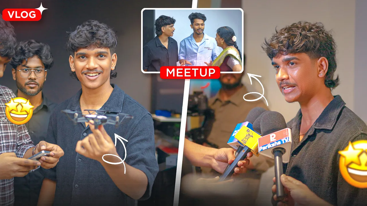 🔥 My First DRONE Building & Meet-up with Students ❤️ | Crazy Experience | Telugu Vlog #dfg