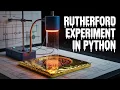 Rutherford Scattering Simulation in Python Visualize Force Trajectory Deflection Angles