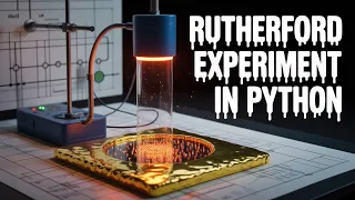 Rutherford Scattering Simulation in Python Visualize Force Trajectory Deflection Angles