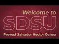 New Student Orientation Message for Freshman and Transfer Students - Provost Ochoa
