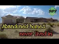 Abandoned new track housing in Barstow Ca