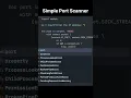 Simple Port Scanner in Python Using the Socket Library