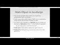 WT Wk 12 05 JavaScript Math Object