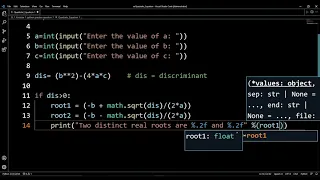 Python Program to Solve Quadratic Equation in Hindi 2021